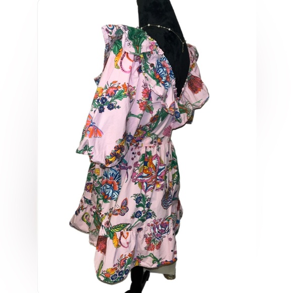 Banjanan Scorpio Tropical Pink Dress- Medium - Picture 8 of 10